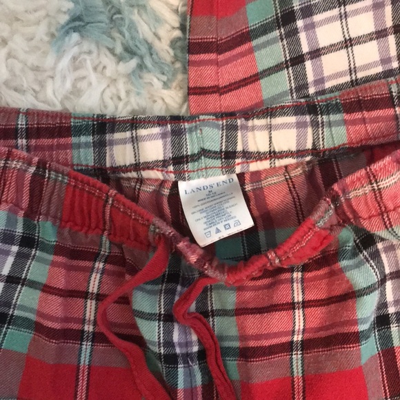 Lands end medium pj pajama flannel pants - Picture 2 of 3